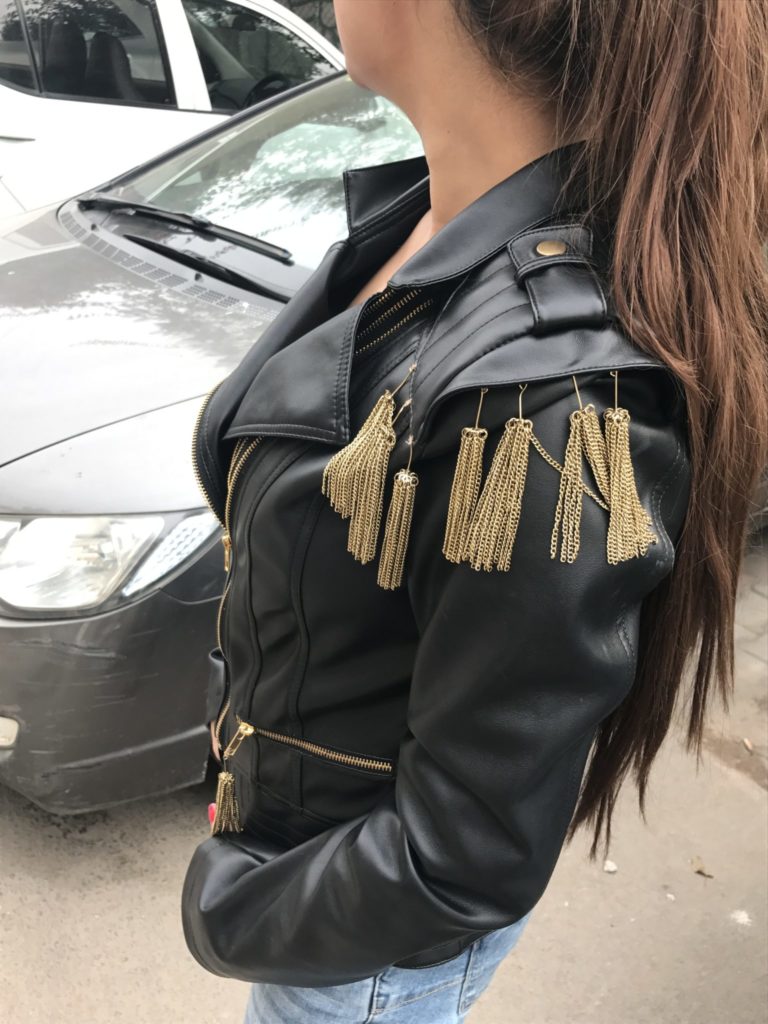 Black Biker Leather Jacket